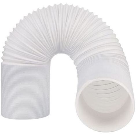 Tuyau Climatiseur Mobile , Diamètre 150mm Tuyau d'Evacuation en PVC Flexible Tube De Ventilation Longueur de 2M Universel Tuyau Kit Pour Climatiseur Mobile Extracteur d'Air Sèche-linge (1/4)