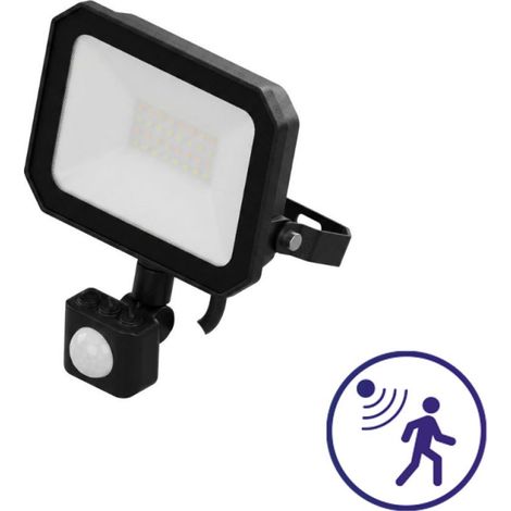 Projecteur LED Extérieur avec Détecteur 10W CCT IP65 Noir - 110 deg - Switch 3000-4000-6500K (1/5)