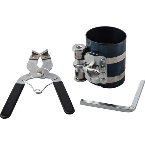 Compresseur de segment de piston de 7,6 cm avec pince et vis de sécurité réglable pour une installation fiable de segments de piston dans les moteurs automobiles (1/5)