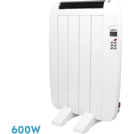 gaban 600w x thermostrahler in aluminium weiß lcd timer wandmontiert/tragbar 58,5x44x5,5 cm