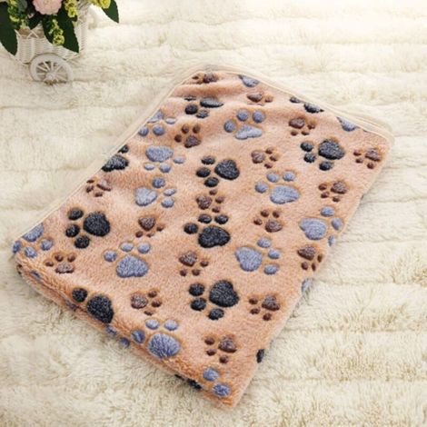 Couverture pour chien - Couverture moelleuse pour chat et chien, adaptée aux chiens de petite, moyenne et grande taille, jolie couverture imprimée pour animaux de compagnie, couverture en laine pour c