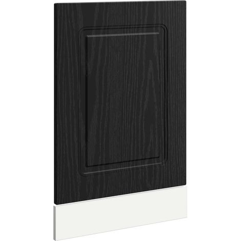 Maison Exclusive - Pannello lavastoviglie Kalmar Rovere Nero 45 x 1,5 x 57 cm