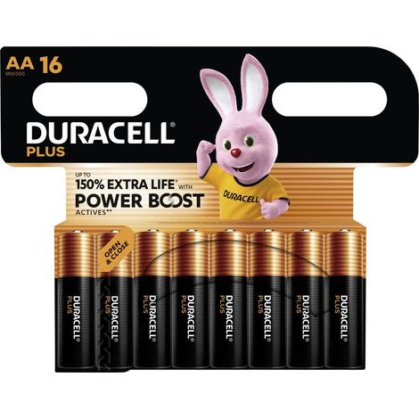 Duracell Plus Power Boost MN1500 Pile LR6 (AA) 1.5 V 16 pc(s) W122663