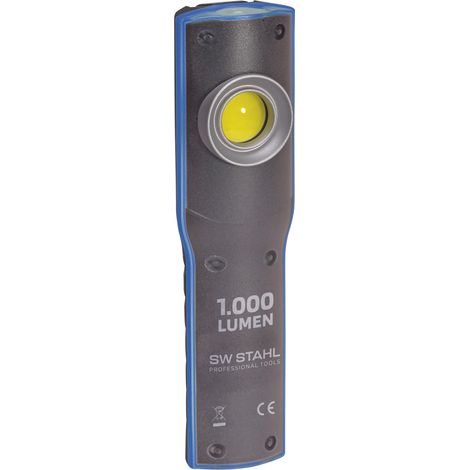 SW-Stahl S9790 Arbeitsleuchte Taschenlampe I Ladestation I LED I 1000 Lumen I Metallgehäuse, Blau/Schwarz (1/5)