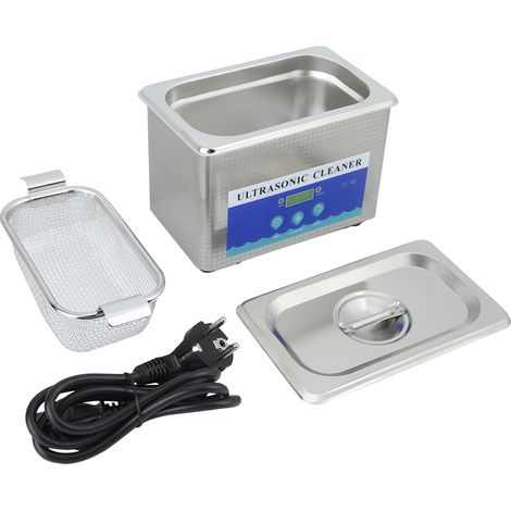 Nettoyeur à ultrasons en acier inoxydable 800 ml pour le nettoyage de montres et de bijoux à domicile (1/5)