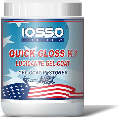 Iosso quick gloss k1 per lucidare gel coat