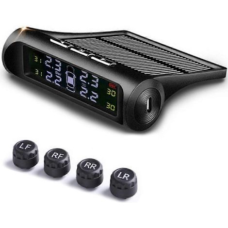 Système de surveillance de la pression des pneus (TPMS) à énergie solaire, capteur externe universel (1/5)