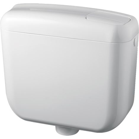 Cassetta WC a Zaino con 2 Pulsanti 48x14x41 cm Forlani Europa 2 Bianca (1/2)