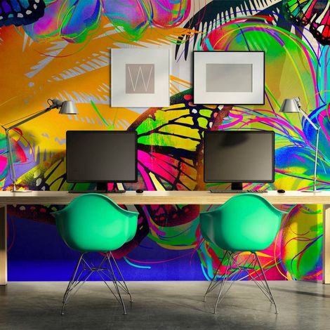 Papier peint Papillons dans le ventre - 250 x 193 cm (1/4)