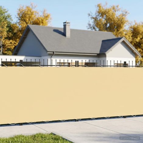 Écran de Confidentialité pour Balcon Brise-Vue Polyester Enduit PU Beige 1,8 x 15 m - PANGIVO (1/5)
