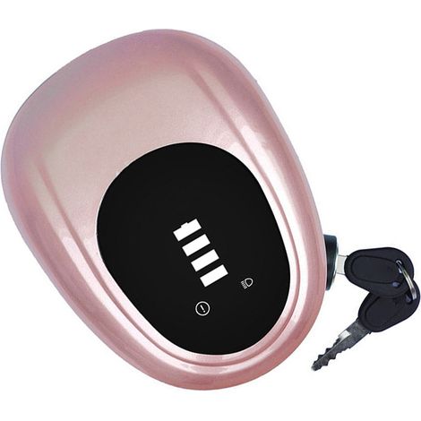 Phare avant étanche à lumière vive, coque scellée, son puissant, pour vélo électrique, couleur or rose. (1/4)