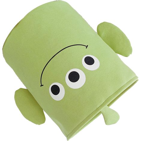 Panier de rangement en tissu pliable et imperméable, motif monstre vert, trois couches épaisses, 35 x 40 cm / 13,8 x 15,7 pouces, idéal pour ranger jouets et linge dans une chambre ou une salle de jeu (1/5)
