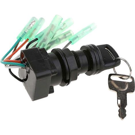 Ensemble commutateur à clé d'allumage pour moteur hors-bord 8-225 CV (2 temps) et 15-140 CV (4 temps), référence 37110-99E02, pour système d'allumage (1/5)