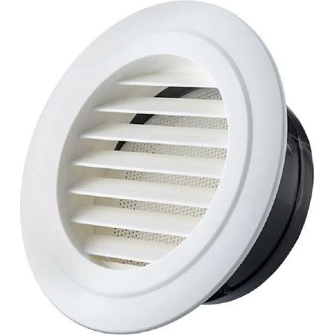 150mm Diameter Round Air Vent Grille with Premium ABS Vent Cover with Insect Mesh for 6" Ducting.