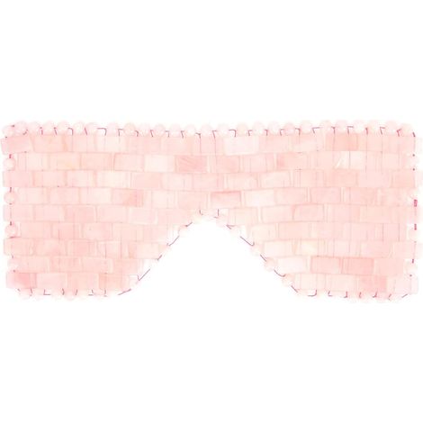 Pierre de Jade pour le Refroidissement des Yeux, Traitement du Froid, Masseur pour les Yeux Gonflés, Relaxation, Aide au Sommeil, Matériau en Jade, 8,2x3,7 Pouces (PINK) (1/5)