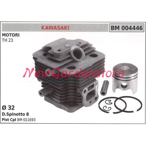 Cilindro pistone segmenti KAWASAKI motore decespugliatore TH 23 004446