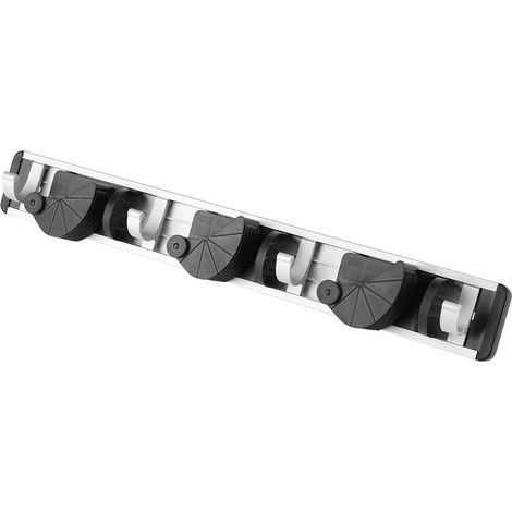 Porta scope da parete, organizer per garage, porta attrezzi resistente, organizer da parete, contenitore per scope e mocio, porta attrezzi, contenitore per lavanderia