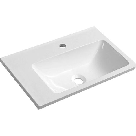 Sapho Arana - Waschtisch 56x11x35 cm, links, weiß AN055