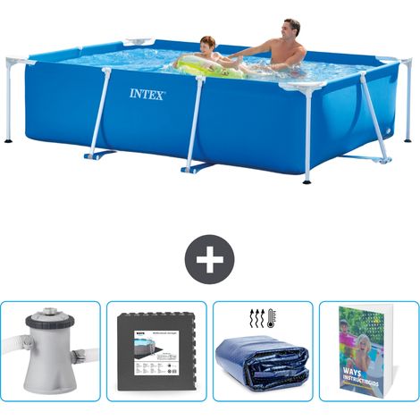 Intex Piscina con struttura Rettangolare - 260x160x65 cm - 7-pezzi  SCB121