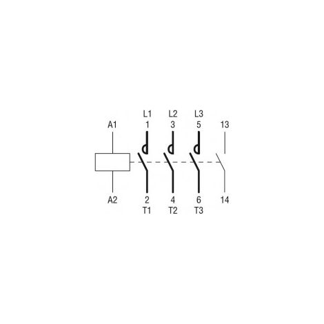 Contacteur tripolaire à bobine 230V AC 6A Lovato 11BG061A230