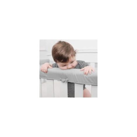QORVA-Lot de 3 protège-matelas en coton rembourré, enveloppants, anti-morsures, couleur unie, ourlés