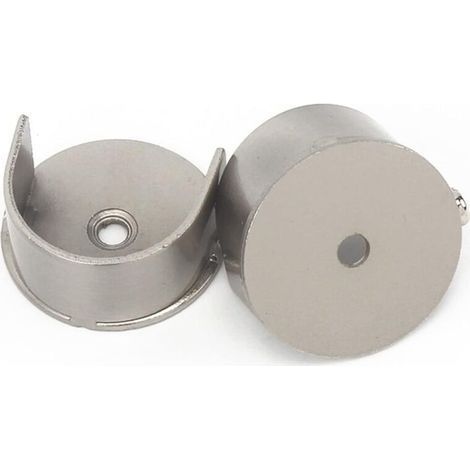 2Pcs Recessed Curtain Rod Brackets - 28mm Wall Bracket (1/5)