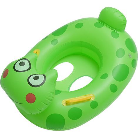 ALLIANDISB Aufblasbarer Babyschwimmring – Niedliche Tiermotive, integrierter Sitz, 0–5 Jahre (1/5)