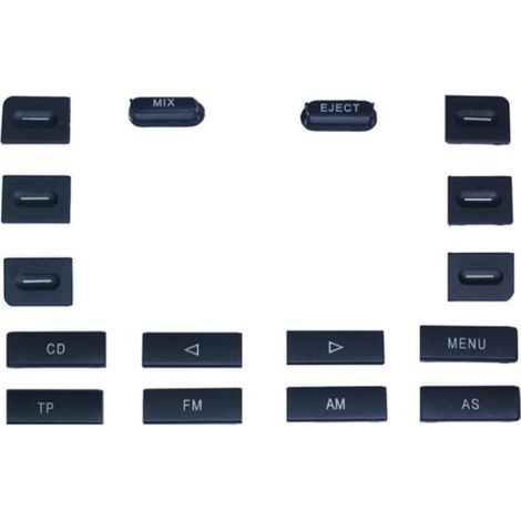 Conjunto de botones para el panel de radio para VW Golf 5, Touran, Caddy, Passat, Jetta 1K0035186.