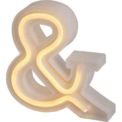 Lettere luminose neon a led luci alfabeto & luminoso per decorazione casa compleanni nozze festa bar eventi luce calda (1/5)