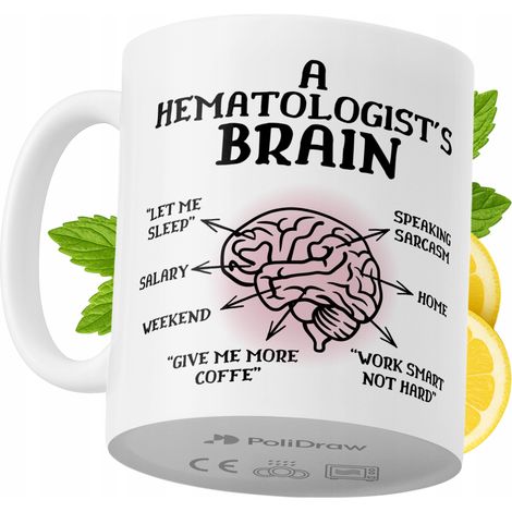 Lustige Tasse für Hämatologen – Kaffee- oder Teetasse mit witzigem Textdesign – ideal für Geburtstage, Namenstage, Feiertage und besondere Anlässe. Hochwertige Tasse für Zuhause, Büro und Arbeit. Farb