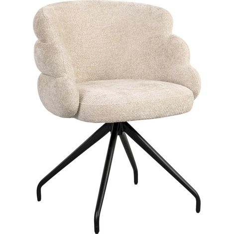 Chaise pivotante élégante crème - Crème élégante (1/5)
