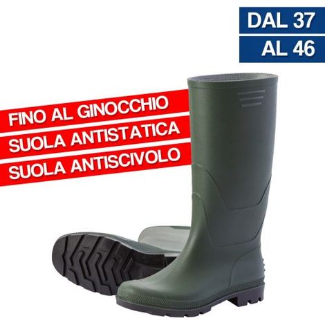 BRIXO TRONCHETTO STIVALI IN GOMMA FINO AL GINOCCHIO TAGLIA 37