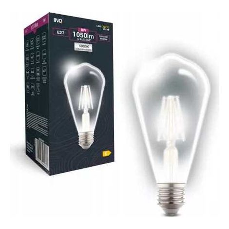 Bombilla LED de filamento ST64 E27 8W 4000K (1/3)