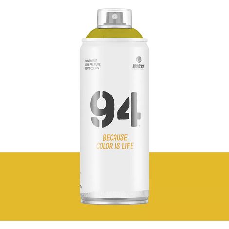 Bombe de peinture aérosol MTN 94 Jaune Yosemite (RV-110) 0,4 L (1/2)