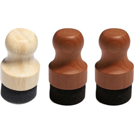Applicateur d'huile et de cire pour planches à découper en bois (3 pièces) (1/5)