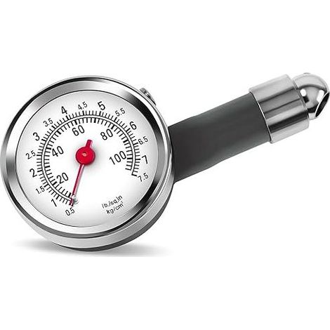 Reifendruckmesser, Reifendruckmesser für Autos, Druckmesser für Fahrzeuge, Druckmesser, Reifendruckmesser 0-100 PSI, für Autos, Fahrräder und Motorräder (1/5)