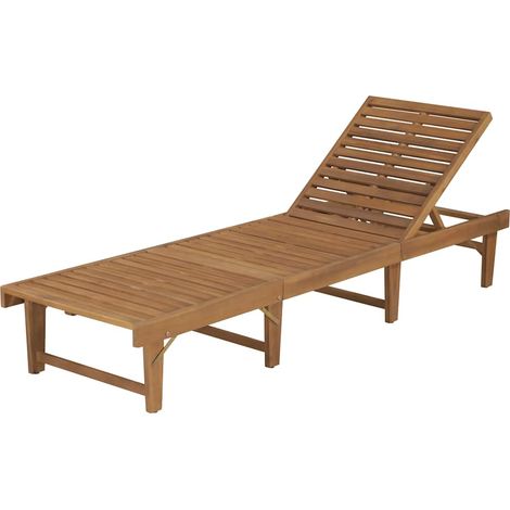 Maison Exclusive - Sonnenliege Klappbar Massivholz Akazie (1/5)