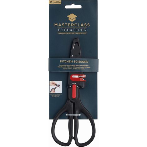 MasterClass EdgeKeeper Forbici da cucina con fodero affilato, acciaio inox, 22 cm, confezione a vongola (1/5)