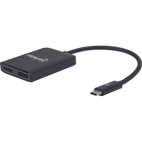 Manhattan Adattatore USB-C a 2x DisplayPort Hub MST (1/5)
