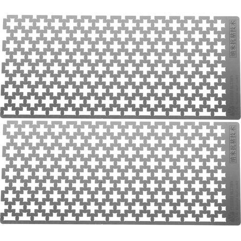 2 règles pour peinture strass - Règle à dessin 5D en acier (1/5)