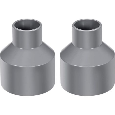 Réducteur de Tuyau PVC DWV Hub 40 Gris 32mm x 63mm Douille 2pcs (1/3)