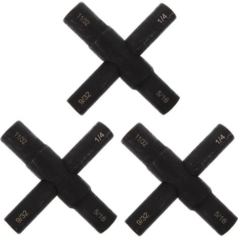3 Pièces Filtre Crépine D'évier Buse De Tuyau D'arrosage Couler Étau De Tuyau Clé à Pipe Outil De Serrage Du Siège Des Toilettes Ajustable Déboucher Clé à Molette Acier 40cr Black (1/4)