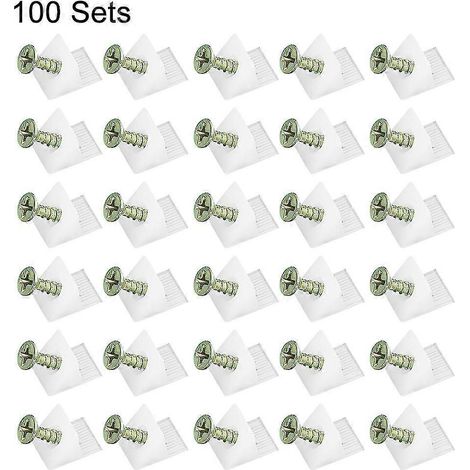 100 cales de réparation robustes en plastique, angle de 45 degrés, vis incluses (1/5)