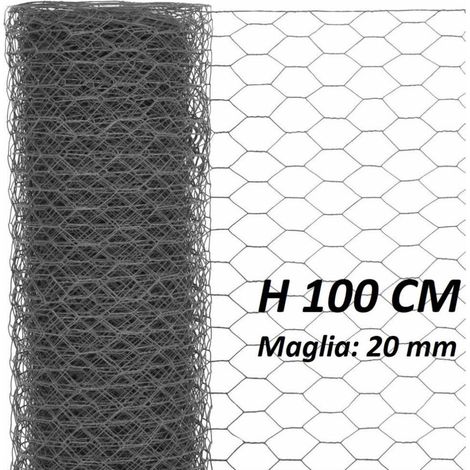 Rete per Recinzioni Tripla mt.50 Maglia mm.20 Ø Filo mm.0,70-H cm.100 (1/2)