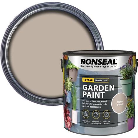 Ronseal Garden Paint Warm Stone 2.5 litre RSLGPWS25L