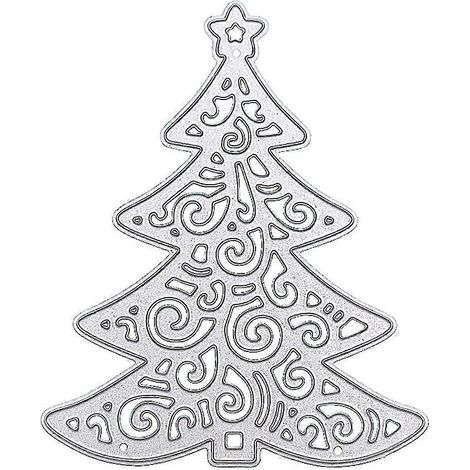 Weihnachtsbaum-Bordüre, Stanzschablonen, ideal für DIY-Scrapbooking