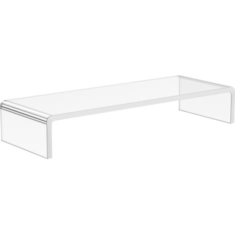 Soporte ergonómico para monitor de acrílico transparente 53 x 19 x 9 cm (1/5)
