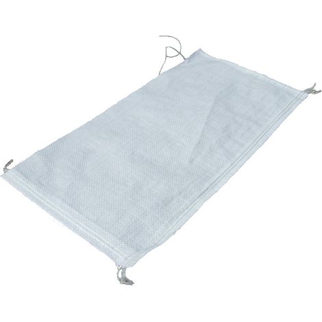Noor - Sacchi in tessuto polipropilene per sabbia, con protezione UV, riutilizzabile, 20 kg, 40 x 60 cm, 10 pezzi