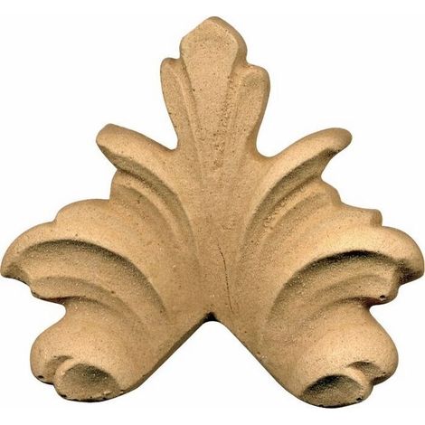 Fregio per Mobili in Pasta di Legno finitura Grezza 75x70 mm art. 03.4514