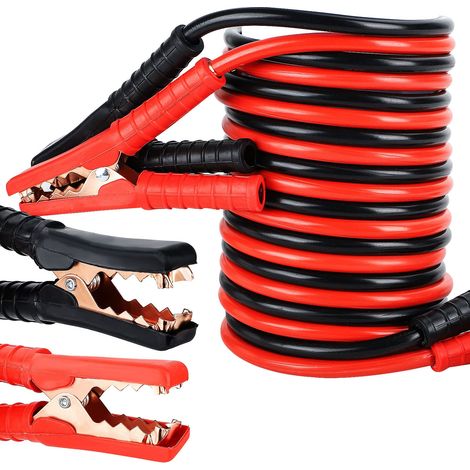 Trintion Starthilfekabel 2 x 4M 500A Batteriekabel Überbrückungskabel Starterkabel 12V und 24V Kabel überbrückungskabel Auto PKW LKW für Benzin und Dieselmotoren